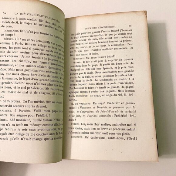 Vintage 1861 Choix De Petits Drames Et  De Contes Berquin French Stories - Picture 7 of 13